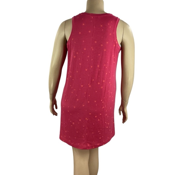 Wildfox Sleep Tank Dress Pink Stars Large - Picture 5 of 7
